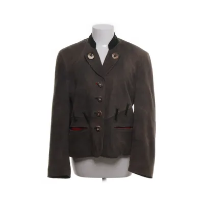 Leather blazer (Green) from Julius Lang Leather, Viscose