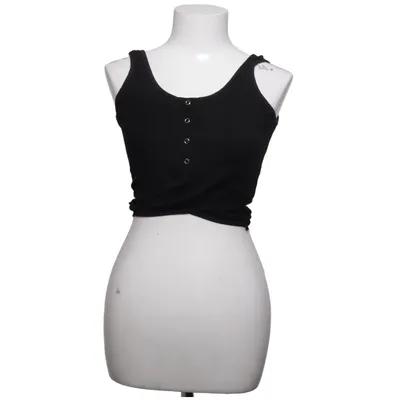 Crop top (Zwart) van Vestidos Katoen, Elastaan, Polyester