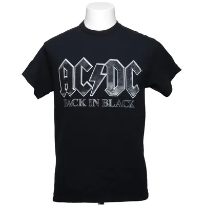 T-shirt (Back In Black) from ACDC Cotton