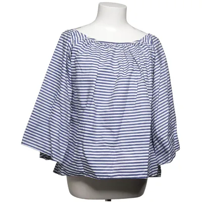 Top (Blue, White) from Uterqüe Cotton