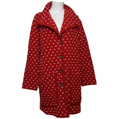 Manteau (Rouge, Blanc) de Peaches Acrylique, Laine