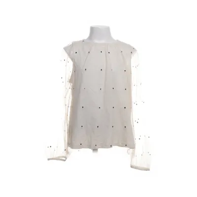 Blouse (Beige, Zwart) van Zara Katoen