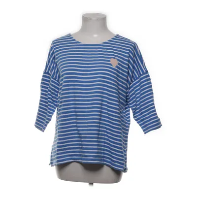 Långärmad t-shirt (Blå, Vit) från Essentials Ekologisk bomull