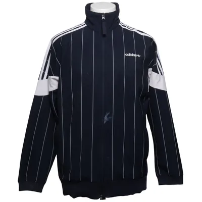 Veste de sport (Bleu, Blanc) de Adidas Coton, Élasthane, Polyester