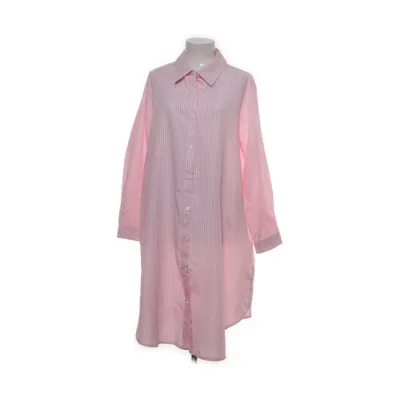 Skjortklänning (Rosa, Vit) från Shein Curve Polyester