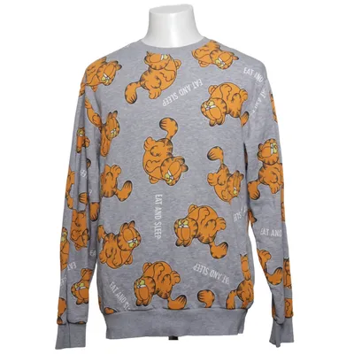 Collegetröja (Grå, Orange) från Divided by H&M Bomull, Polyester, Viskos