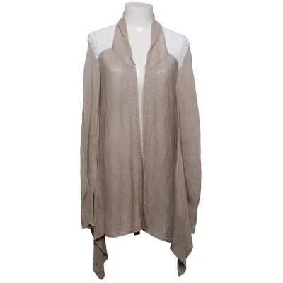 Cardigan (Beige, Blanc) de Sita Murt Coton, Lin, Polyester