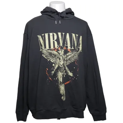Huvtröja (Grå) från Nirvana Bomull, Polyester