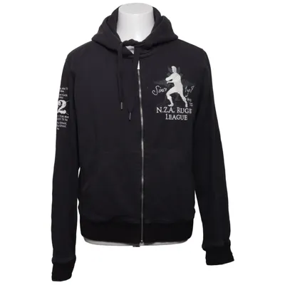 Capuchon sweater (Zwart) van New Zealand Auckland Katoen