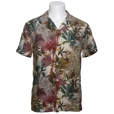Korte mouwen shirt (Beige, Meerkleurig) van Mango Man