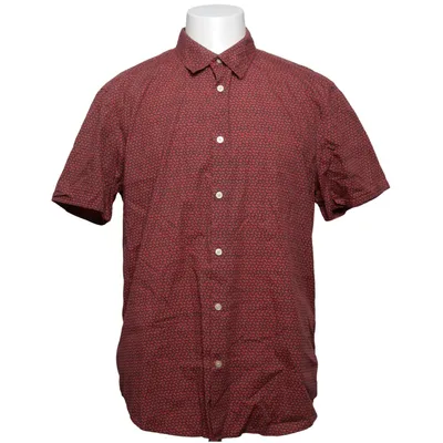 Short sleeve shirt (Red, Black) from John Varvatos Cotton