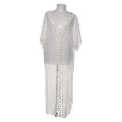 Robe de plage (Blanc) de Shein Curve Polyester, Viscose