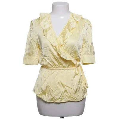 Wikkelblouse (Geel) van Custommade Elastaan, Viscose