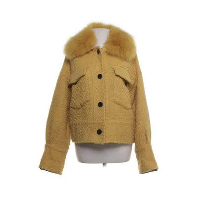 Jakke (Gul) fra Meotine Polyester, Rævepels, Uld, Viscose