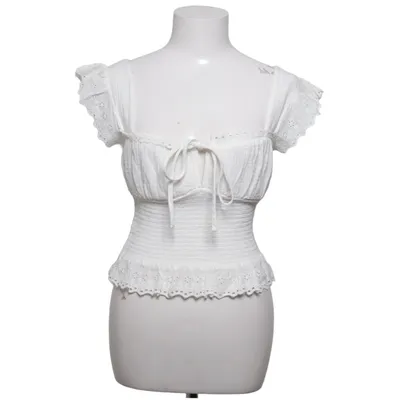 Haut (Blanc) de Reclaimed Vintage Coton, Élasthane, Polyester