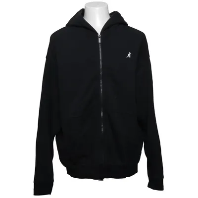 Capuchon sweater (Zwart) van Kangol Katoen, Gerecycled polyester