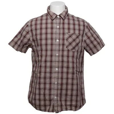 Korte mouwen shirt (Bruin, Wit) van Kenvelo Katoen