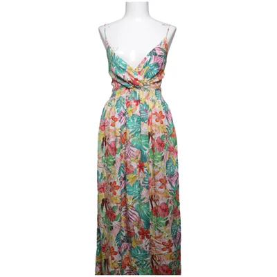 Maxi jurk (Groen, Rood, Geel) van Miss Sara Viscose
