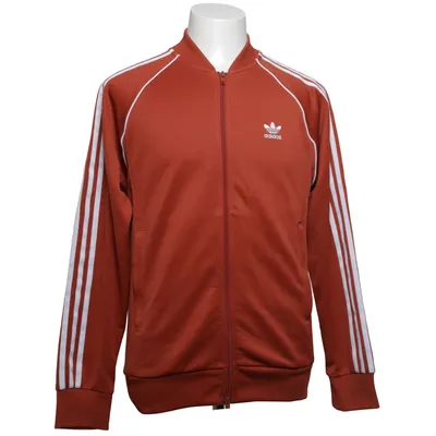 Träningsjacka (Vit, Orange) från Adidas Bomull, Återvunnen polyester