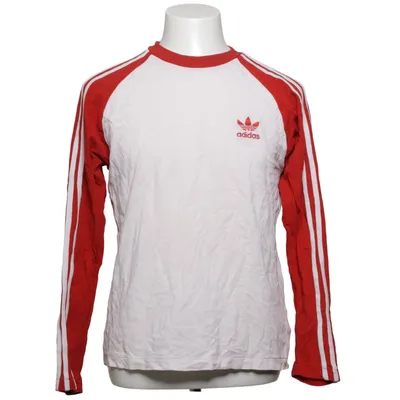 T-shirt à manches longues (Blanc, Rouge) de Adidas Originals Coton, Élasthane
