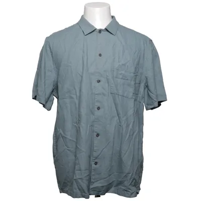 Kortærmet skjorte (Blå) fra New Look Men Linned, Viscose