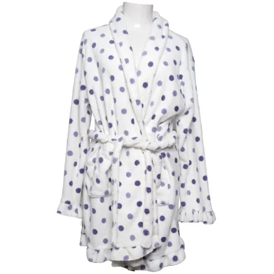 Badekåbe (Hvid, Lilla) fra Loving Loungewear Polyester
