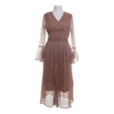 Robe de cocktail (Marron, Multicolore) de Dazy Fibre métallique, Polyester