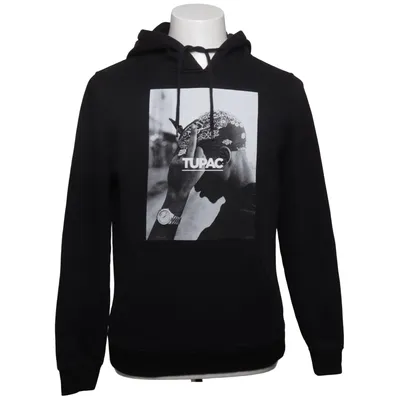 Sweat à capuche (Noir) de 2Pac Coton, Polyester