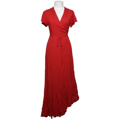 Slå-om-kjole (Asymmetric Maxi Wrap Dress) fra Sanne Alexandra Elastan, Polyester, Viscose