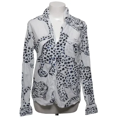 Pajama shirt (White, Blue) from Desmond & Dempsey Cotton