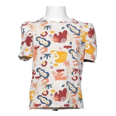 T-shirt (Wit, Meerkleurig) van Mini Market Katoen, Elastaan