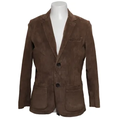 Leather blazer (Brown) from Jofama Leather, Polyester