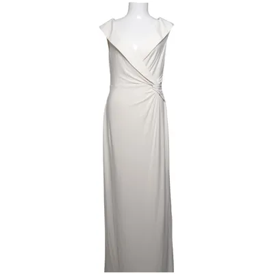 Aftenkjole (Beige) fra Lauren Ralph Lauren Elastan, Polyester