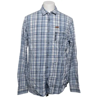 Flannel shirt (Blue, White) from PME Legend Cotton