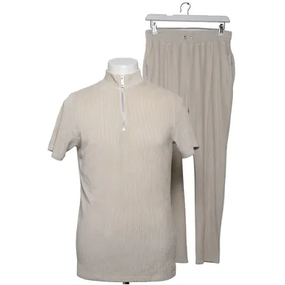 Loungewear (Beige) from Boohoo Man Elastane, Polyester
