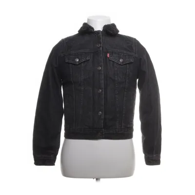 Shearling jas (Zwart) van Levi Strauss & Co Katoen, Imitatiebont, Polyester
