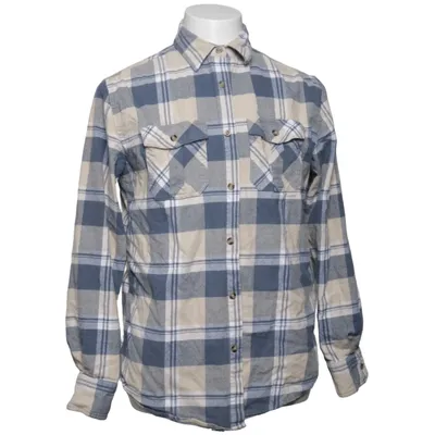 Chemise en flanelle (Bleu, Beige, Blanc) de Bluewear Coton