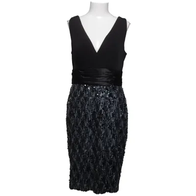 Cocktailklänning (Svart, Silverfärgad) från Connected Apparel Elastan, Polyester