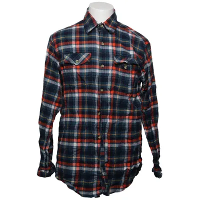 Chemise en flanelle (Bleu, Orange, Multicolore) de Jaktia Coton