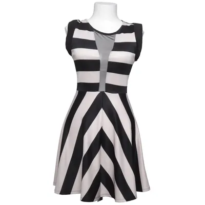 Dress (Black, Beige) from Mystic