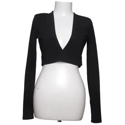 Crop top (Noir) de Chiquelle Élasthane, Polyester