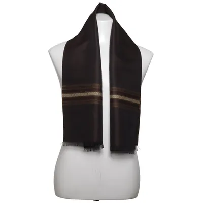 Suit scarf (Brown) from Trevira Polyester, Wool