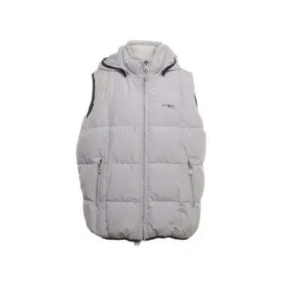Down vest (White) from Five Seasons Polyester, Down