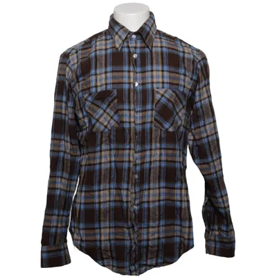 Flanellskjorta (Brun, Blå, Beige) från Sears Bomull