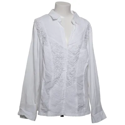 Blus (Vit) från Just White Bomull, Elastan