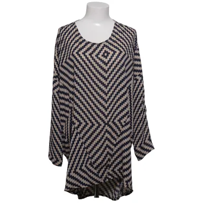 Blus (Blå, Beige) från Miwa Silke, Viskos