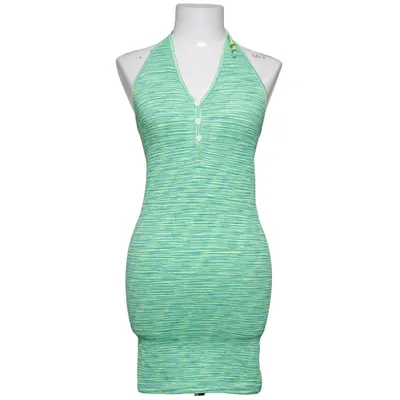Halterneck dress (Green) from Forever 21 Elastane, Polyamide, Polyester