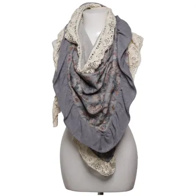 Poncho (Grijs, Beige, Meerkleurig) van Ester Elenora Katoen, Linnen, Polyester