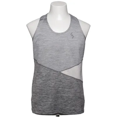 Sport tanktop (Grijs, Wit) van Niki Sportswear Elastaan, Polyester