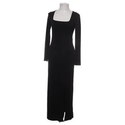 Maxi jurk (Zwart) van Pamela x NA-KD Elastaan, Polyester